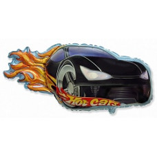 Шар (32''/81 см) Фигура, Гоночная тачка, Черный