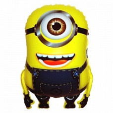 Шар (24''/61 см) Фигура, Миньон одноглазый, Желтый