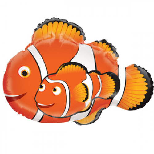 Шар (36''/91 см) Фигура, Рыба-клоун Немо, Оранжевый