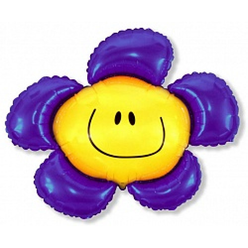 Шар (41''/104 см) Фигура, Солнечная улыбка, Фиолетовый