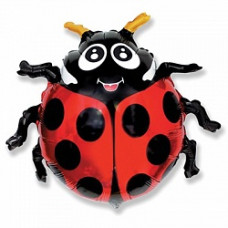 Шар (14"/36 см) Мини-фигура, Божья коровка