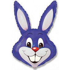 Шар (14"/36 см) Мини-фигура, Заяц, Фиолетовый