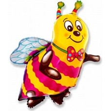 Шар (14"/36 см) Мини-фигура, Пчела, Желтый