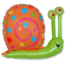 Шар (14"/36 см) Мини-фигура, Улитка, Зеленый