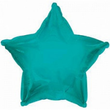Шар (18''/46 см) Звезда, Бирюзовый
