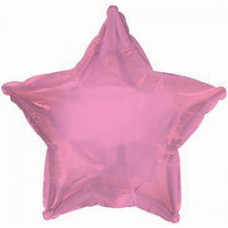 Шар (18''/46 см) Звезда, Розовый