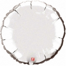 Шар (18''/46 см) Круг, Серебро