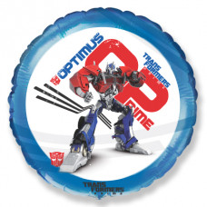 Шар (18''/46 см) Круг, Трансформеры: Оптимус Прайм, Синий