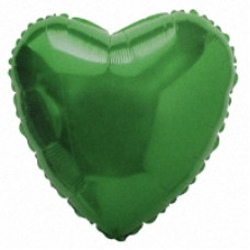 Шар (18''/46 см) Сердце, Зеленый