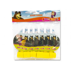 Язык-гудок с карт Маша и Медведь 6шт/G