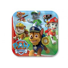 Тарелка Щенячий Патруль 23см квад 8шт/A