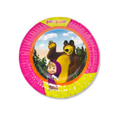 Тарелка бум Маша и Медведь 17см 6шт/G