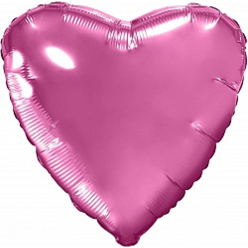 Шар (18''/46 см) Сердце, Розовый пион, 1 шт.