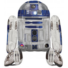 Шар (44''/112 см) Ходячая Фигура, Звездные войны R2D2, 1 шт.
