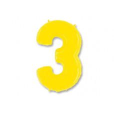 Г ЦИФРА 3 40" Яркий Желтый