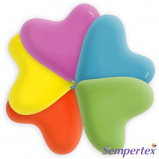 Сердце (12''/30 см) Тропическое ассорти, пастель, 100 шт.
