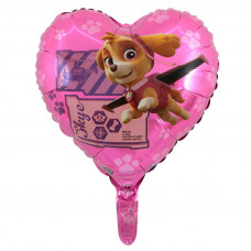 Шар (18''/46 см) Сердце, Патруль, В полете, розовое