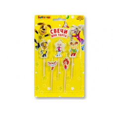 Свечи д/торта на пиках Барбоскины 5ш