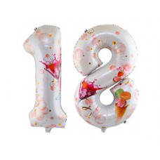 К ЦИФРА 18 40" Совершеннолетие Macaron