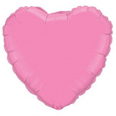 Шар (18''/46 см) Сердце, Розовый