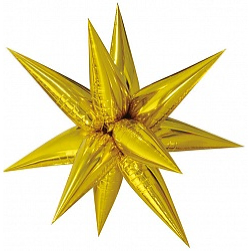 Шар (26''/66 см) Фигура, Звезда составная, Золото