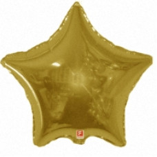 Шар (32''/81 см) Звезда, Золото