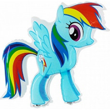 Шар (32''/81 см) Фигура, Милая пони Радуга, 1 шт.