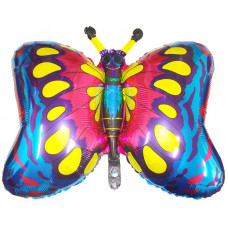 Шар (35''/89 см) Фигура, Бабочка, Синий