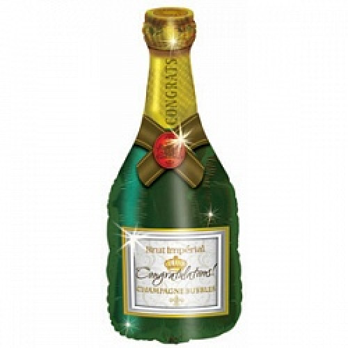 Шар (37''/94 см) Фигура, Поздравляю (бутылка шампанского)