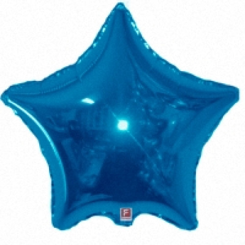 Шар (4"/10 см) Микро-звезда, Синий