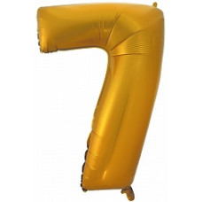 Шар (40"/102 см) Цифра, 7, Золото