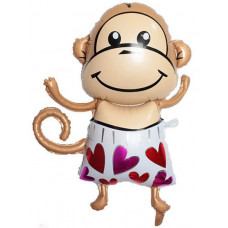 Шар (47''/119 см) Фигура, Обезьянка влюбленная