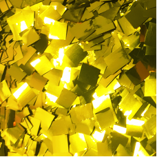 Конфетти фольга, Квадраты, Золото, 50гр