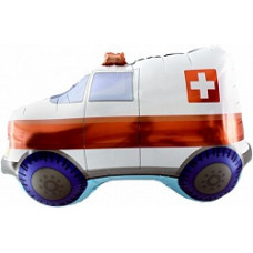 Шар (33''/84 см) Фигура, Скорая помощь, 1 шт.