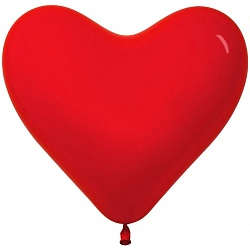Сердце 5" Кристалл  Красное /Ит