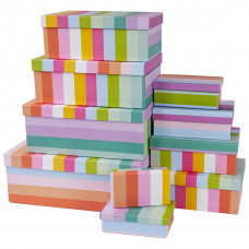 Набор коробок Яркое настроение, 33*20*13 см, 10 шт.