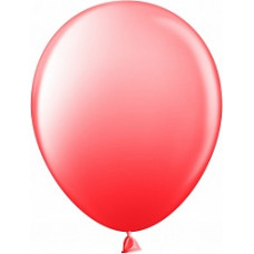 Шар (10''/25 см) Красный, пастель, 100 шт.