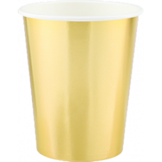 Стаканы (250 мл) Золото, Металлик, 6 шт.