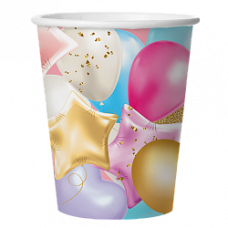 Стаканы (250 мл) Праздничные шарики, 6 шт.