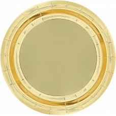 Тарелки (7''/18 см) Золото, Металлик, 6 шт.