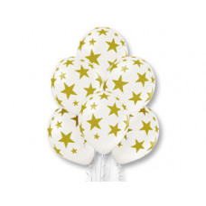 Шелкография металл 14" Звезды золот-070