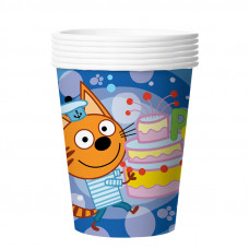 Стаканы Три Кота, 255мл, Синий