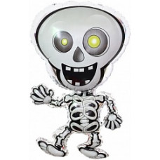 Шар (28''/71 см) Фигура, Танцующий скелет, 1 шт.