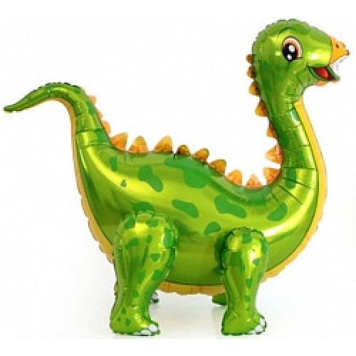 Шар (39''/99 см) Ходячая Фигура, Динозавр Стегозавр, Зеленый, 1 шт. в упак.