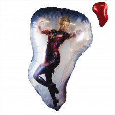 Шар (29''/74 см) Фигура, Герои Марвел, Капитан, 1 шт.