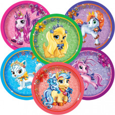 F 23см Тарелки бумажные ламинированные Волшебные питомцы 6шт