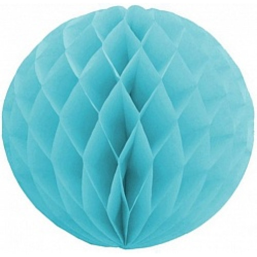 Бумажный шар Голубой (10''/25 см)