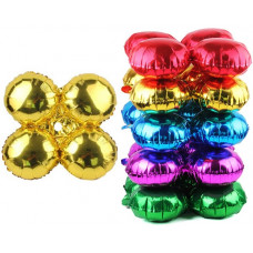 Связка шаров для арки (21''/53 см) Мини-круг, Золото, 1 шт.