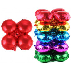 Связка шаров для арки (21''/53 см) Мини-круг, Красный, 1 шт.