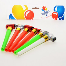 Язык-гудок фольга 14 см 6шт.